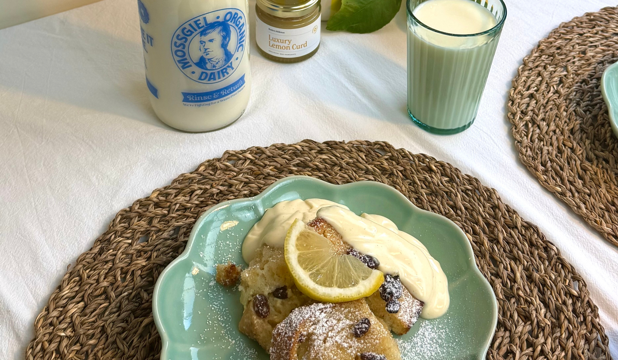 Lemon Bread and Butter with Mossgiel Milk