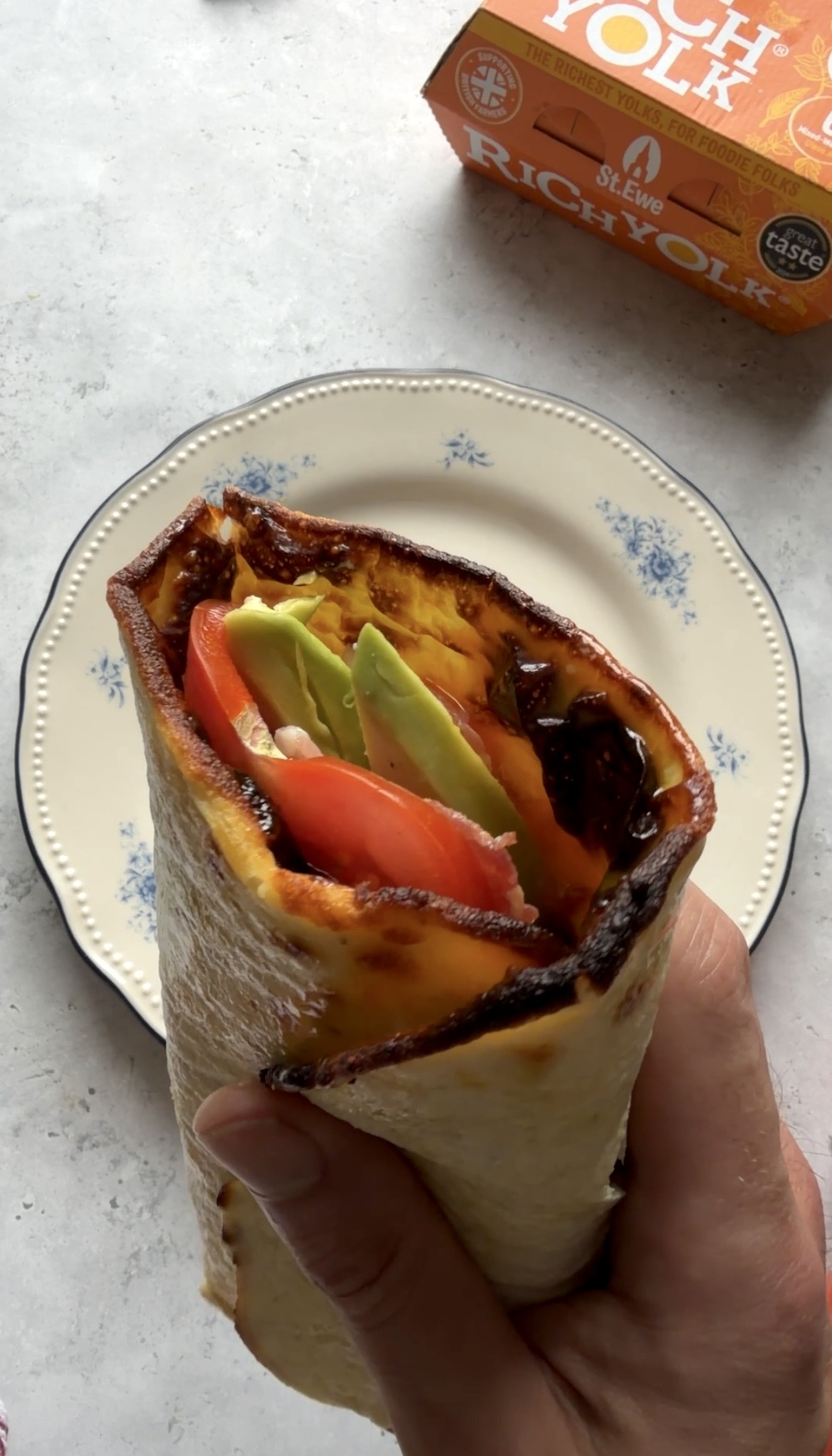 Breakfast Cottage Cheese Wrap